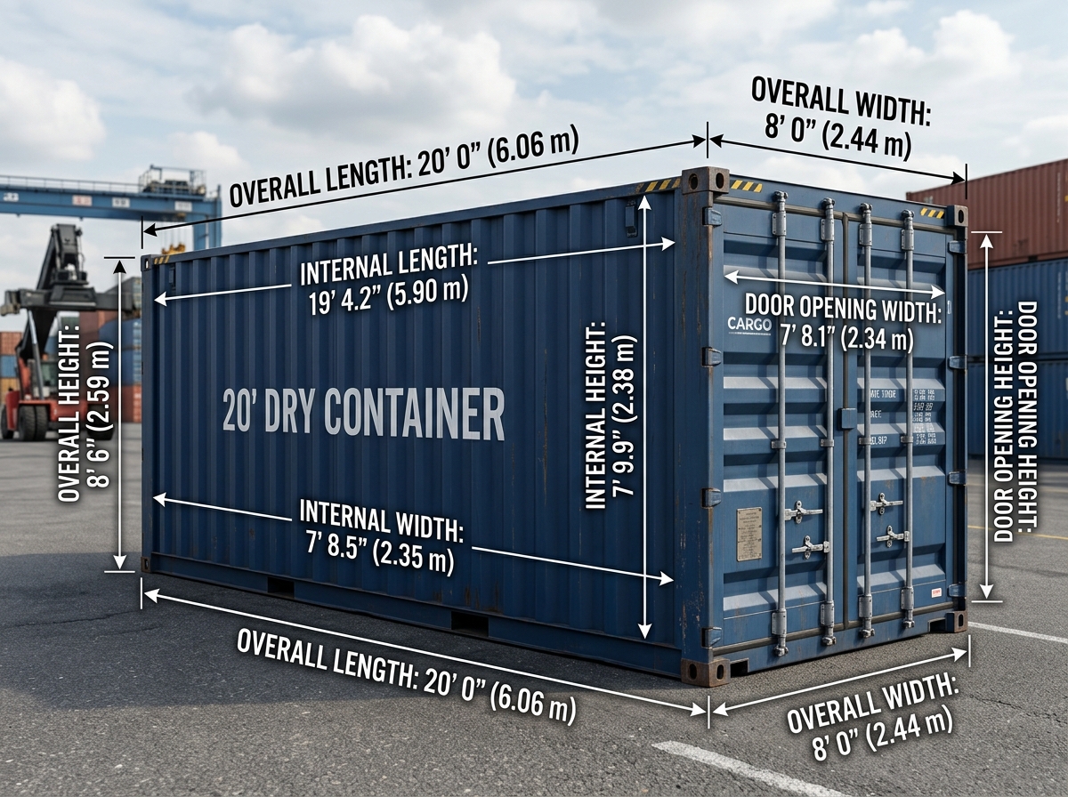 20ft Container Dimensions